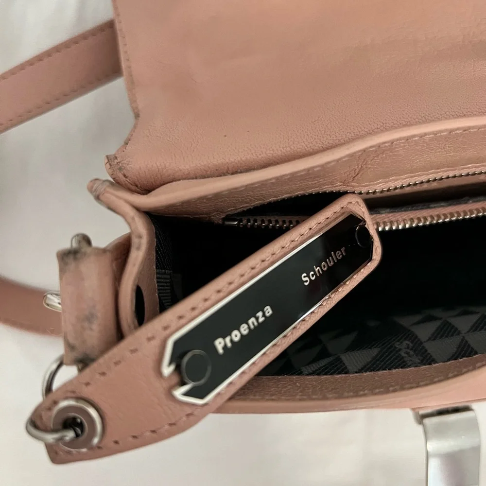 Proenza Schouler PS1 Pink mini crossbody bag with silver hardware - Picture 7 of 12